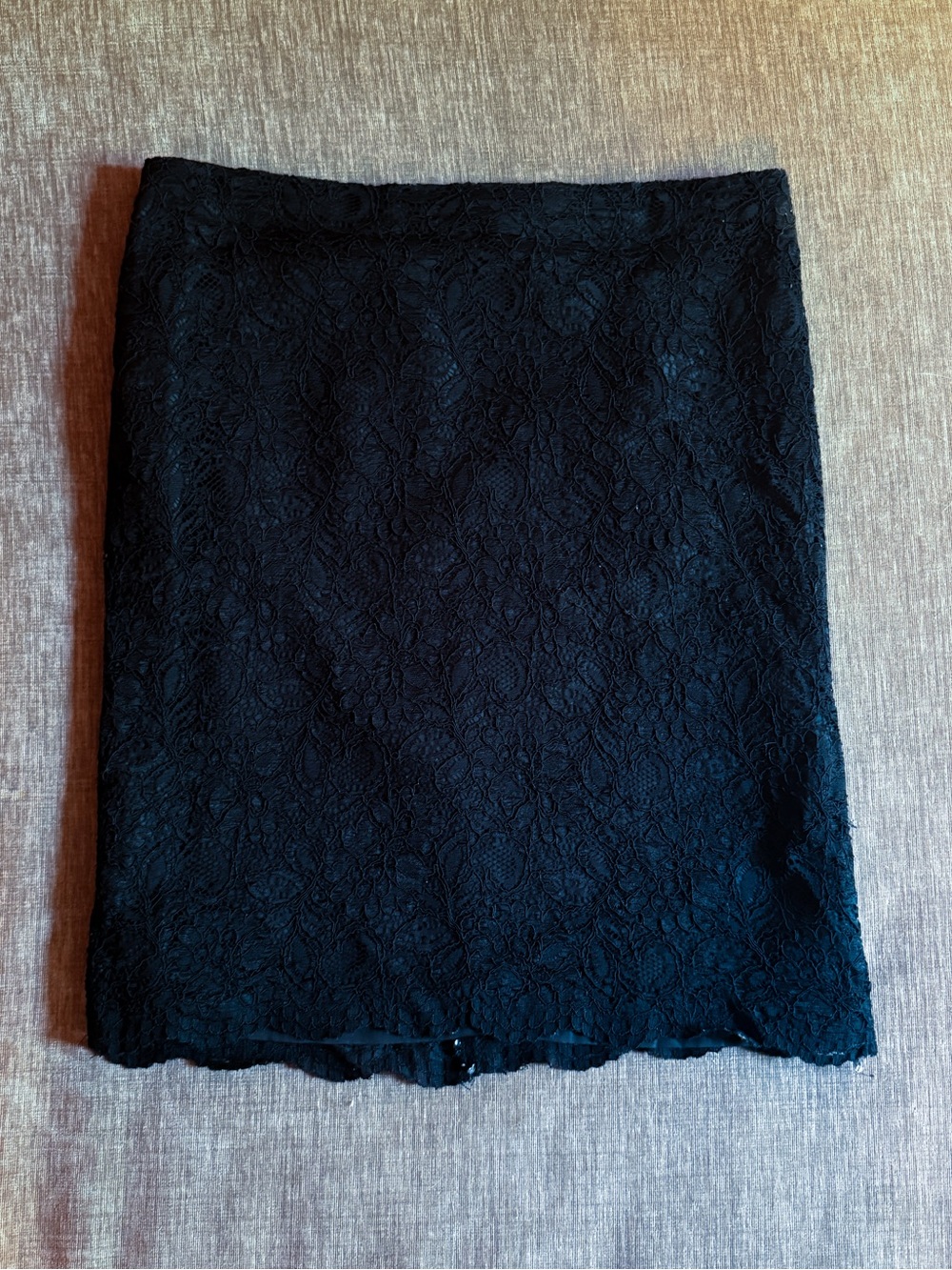 Willi Smith Black Lace Mini Skirt